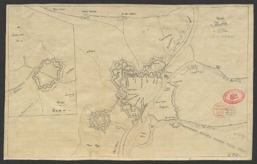Plan von Stettin