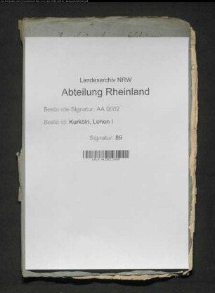 Verzeichnis der Lehnsleute des Erzbischofs Johann Gebhard