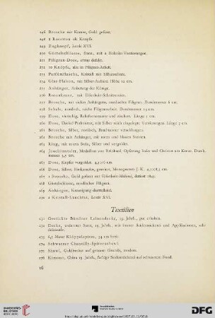 Textilien (Nr. 271-323)