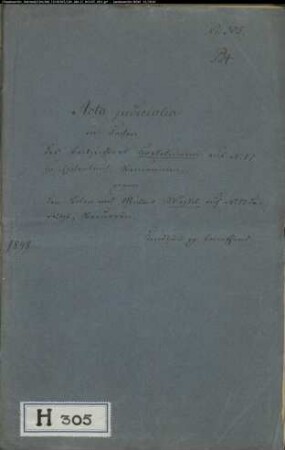 Hasselmann Nr. 17 zu Eschenbruch gegen Müller Wessel Nr. 19 zu Eschenbruch