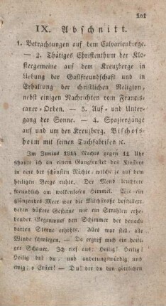 IX. Abschnitt.