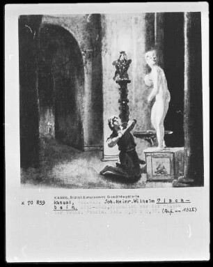 Pygmalion vor der Statue der Venus