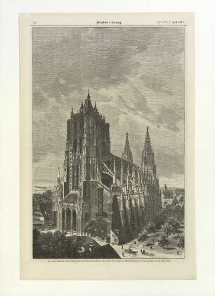 Münster. Südwestseite. vor 1880