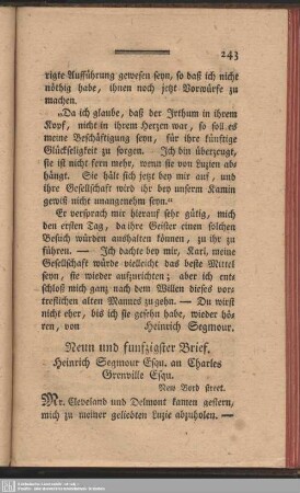 Neun und funfzigster Brief