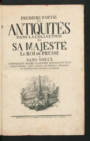Pt. 1: Contenant Douze Planches D'Après Les Plus Beaux Bustes, Demi-Bustes, Et Thermes, Dessinées Et Gravées Par Kruger À Potsdam