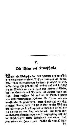 Die Thiere auf Kamtschatka