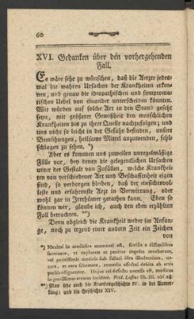 XVI. Gedanken über den vorhergehenden Fall