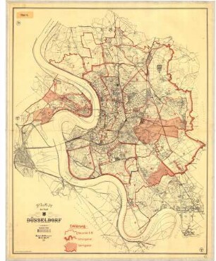 Plan der Stadt Düsseldorf Blatt 9