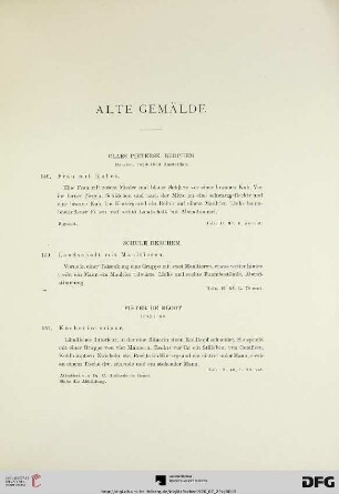 Alte Gemälde (Nr. 149-178)