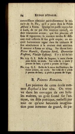B. Peintres Romains.