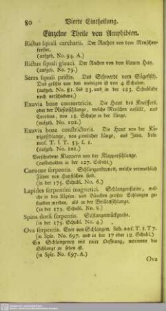 Einzelne Theile von Amphibien