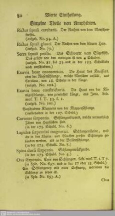 Einzelne Theile von Amphibien
