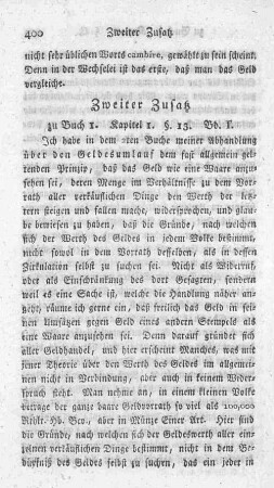 Zweiter Zusatz zu Buch 1. Kapitel 1. §. 13. Bd. 1.