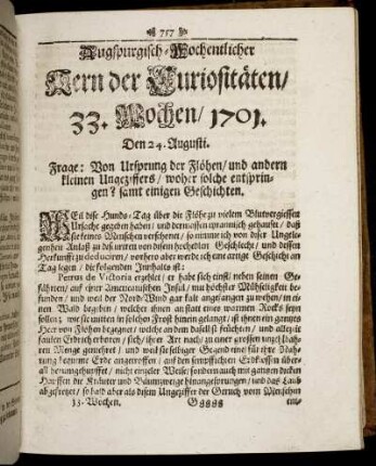33. Wochen / 1701.