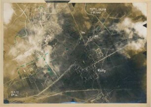 Foto der Stellungen bei Œuilly (Luftbild)