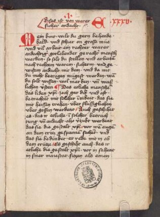 Eberhard Mardach: Sendbrief von wahrer Andacht