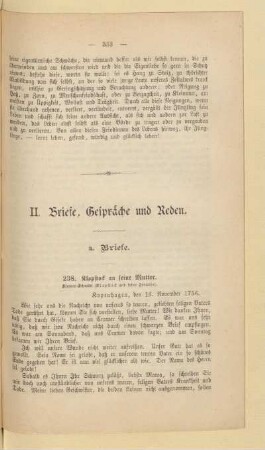 II. Briefe, Gespräche und Reden