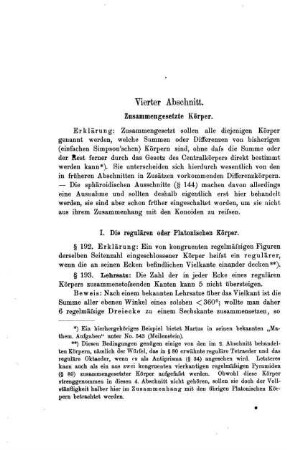 Vierter Abschnitt. Zusammengesetzte Körper.