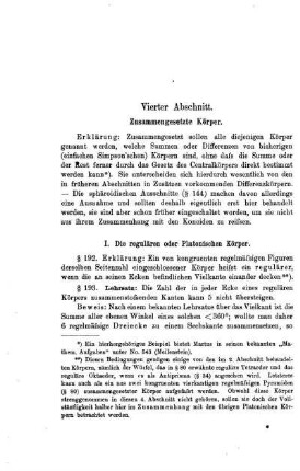 Vierter Abschnitt. Zusammengesetzte Körper.
