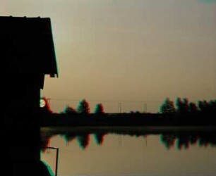 Wasserläufe Freiberg: Berthelsdorfer Hüttenteich, Sonnenaufgang