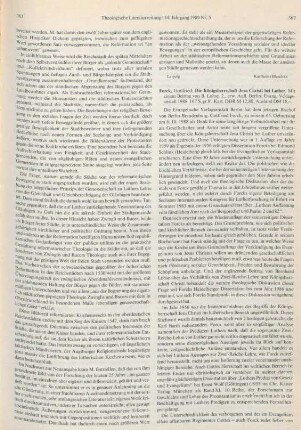 362-363 [Rezension] Forck, Gottfried, Die Königsherrschaft Jesu Christi bei Luther
