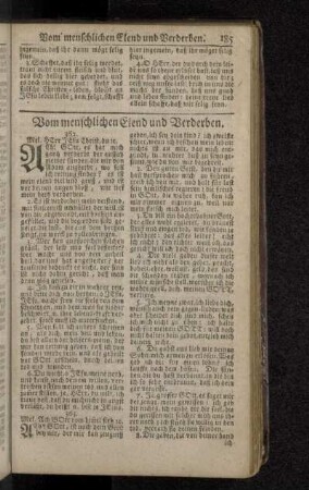Vom menschlichen Elend und Verderben.