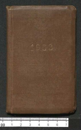 Taschenkalender mit tagebuchähnlichen Aufzeichnungen, 1953