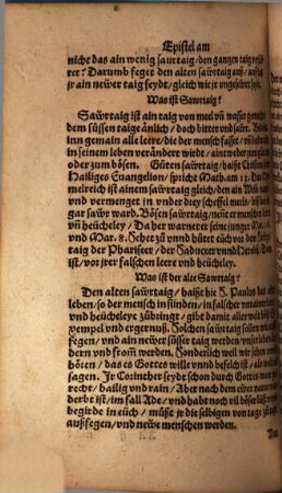 Außlegung der Epistlen so auff die Sontage von Ostern biß auff das Aduent in der Kirchen gelesen werden : Für die jungen Christen Knaben vnd Meidlein in Fragstuck verfasset