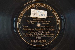 Abschiedslied aus "Regimentstochter" / v. Donizetti