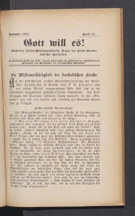 Heft 11. November 1898