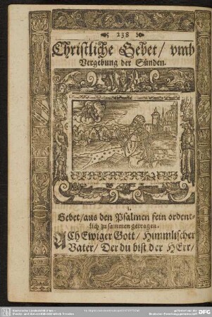 Christliche Gebet, umb Vergebung der Sünden