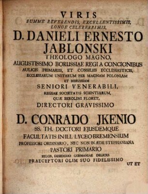 Christiani Ludovici Schlichter Hist. S. Antiq. Prof. Publ. Ord. Nec Non Alumnorum in Acad. Reg. Ephori De Panibus Facierum Eorumqve Mysterio Liber Singularis : Cum Indicibus Necessariis