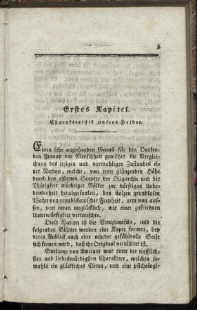 Erstes Kapitel. Charakteristik unsers Helden.
