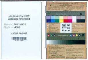 Entnazifizierung August Jungk , geb. 07.06.1894 (Schlosser)