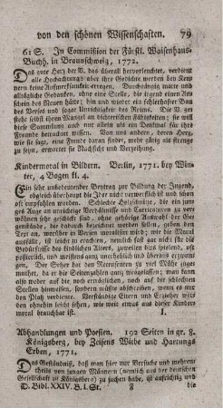 Abhandlungen und Poesien.