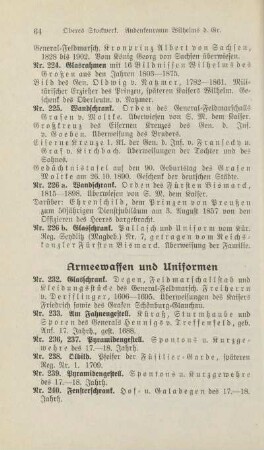 Armeewaffen und Uniformen