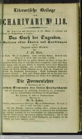 Literarische Beilage zu Charivari No. 118