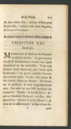 Chapitre XXI. Surprises