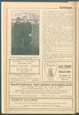 [Retrato de] Don Manuel Costas y su bella esposa doña María E. Hermida de Costas.