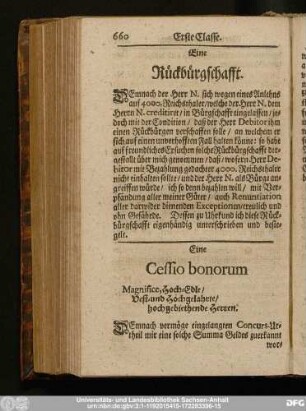 Eine Cessio bonorum