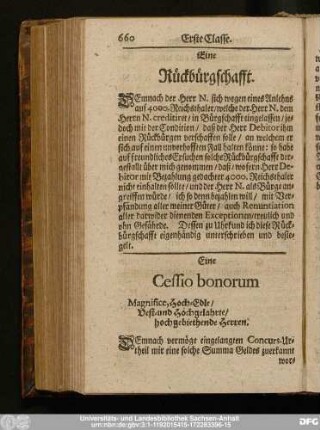 Eine Cessio bonorum