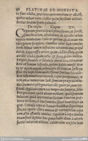 De cepis. Caput XV.