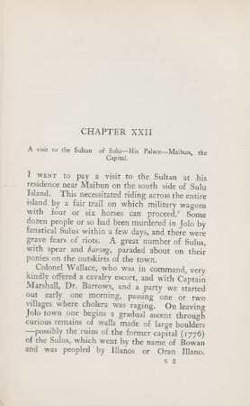 Chapter XXII. A visit to the sultan of Sulu. - ...