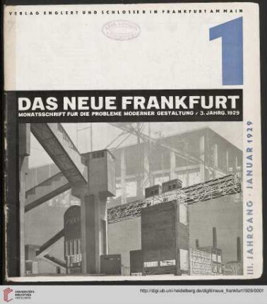 Heft 1 (Januar 1929)