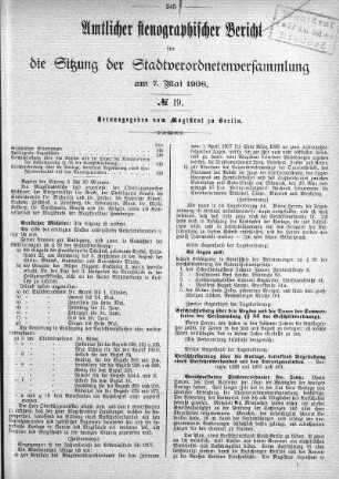 No. 19, 7. Mai 1908