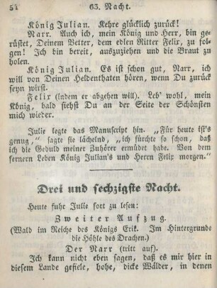 Drei und sechzigste Nacht