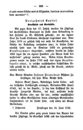 Dreizehntes Kapitel. Krankheits- und Sterbefälle.