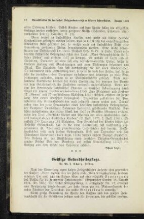 Geistige Gesundheitspflege