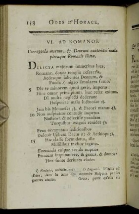 VI. Ad Romanos = VI. Aux Romains