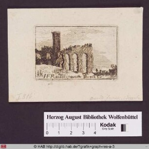 Ruinenlandschaft mit Viehhirt